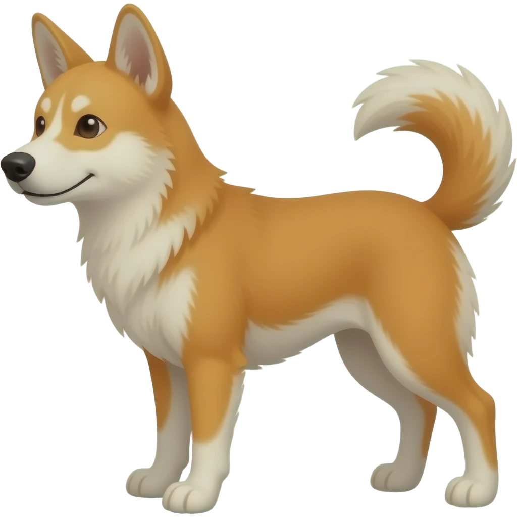 Cartoon dingo emoji