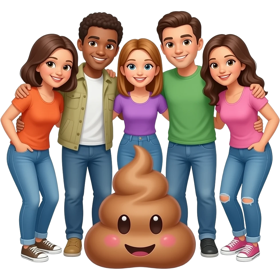 Fellow poopers sharing a common bond emoji