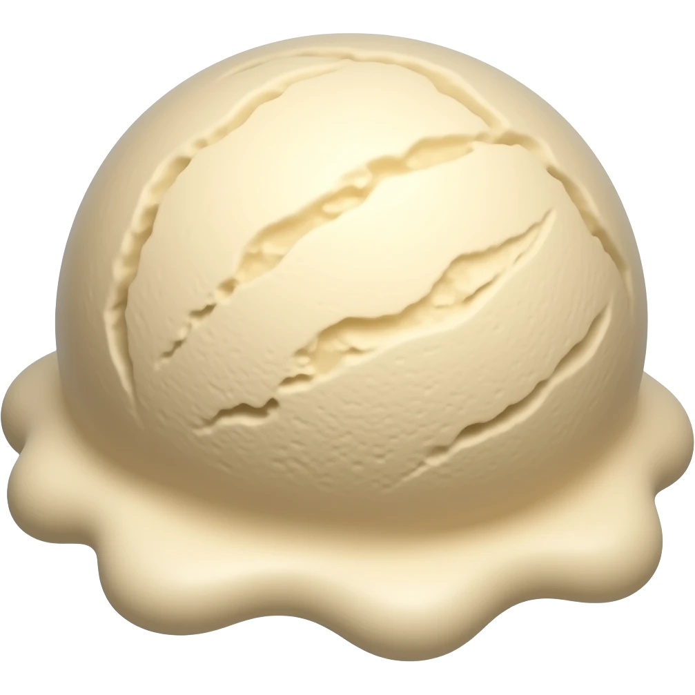 single ice cream scoop round emoji