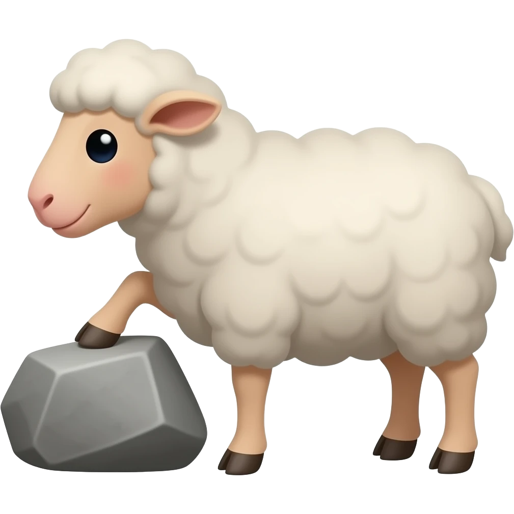 sheep 🤘🏾 emoji
