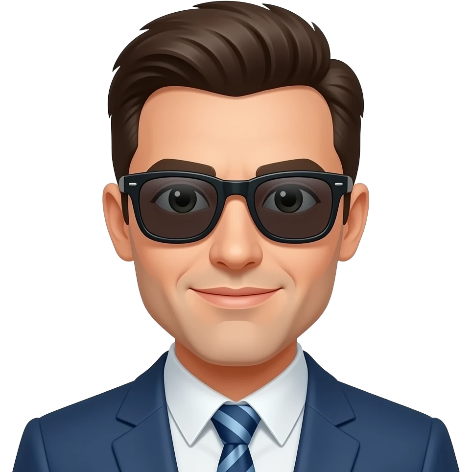 man wearing sunglasses emoji