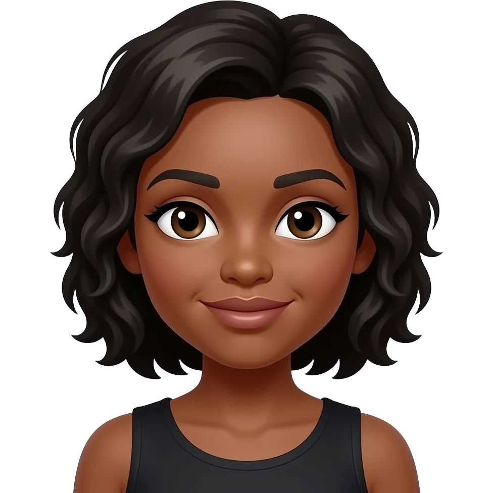 Black dark feminine emoji emoji