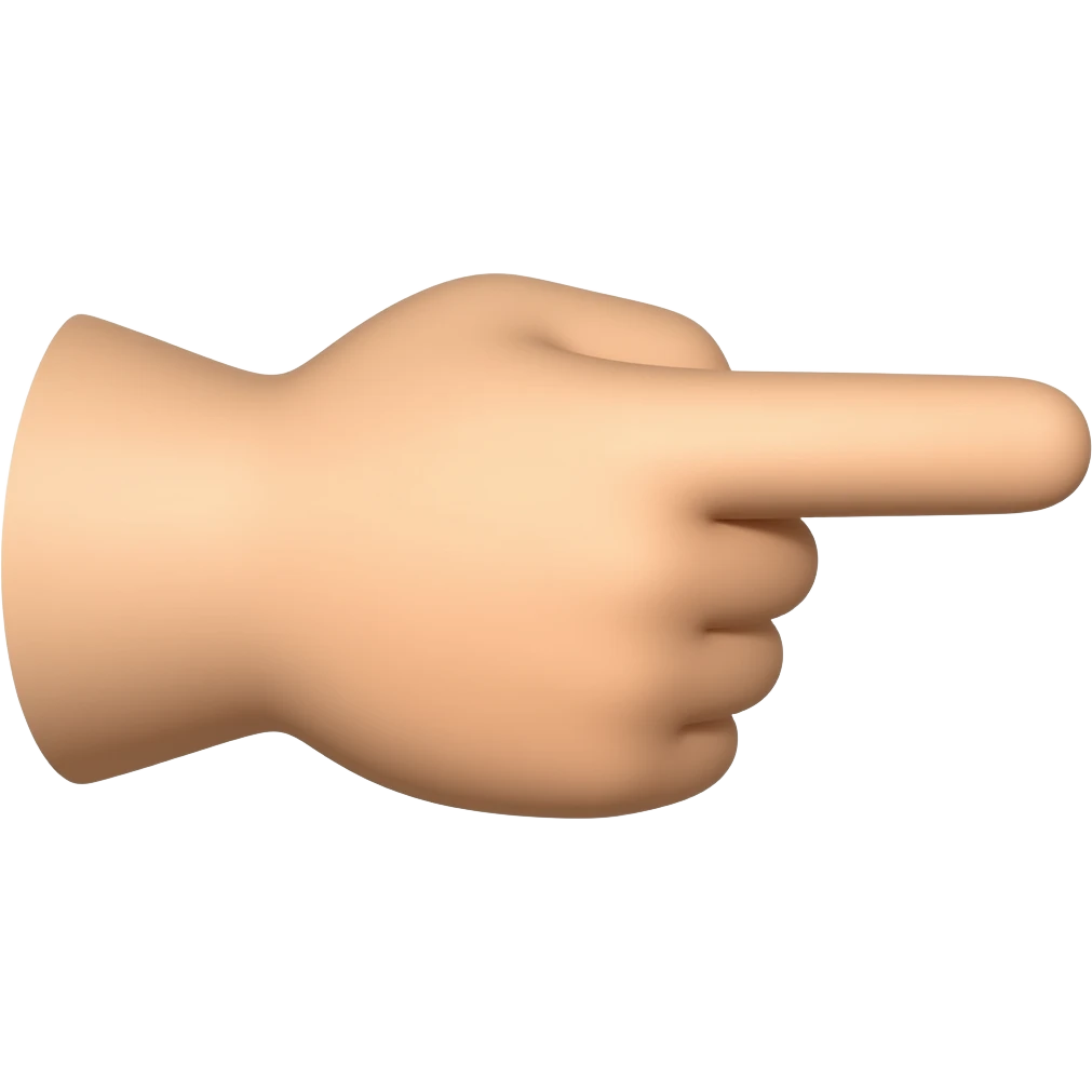 يد بتشاور عليا بالسبابه الي الامام emoji