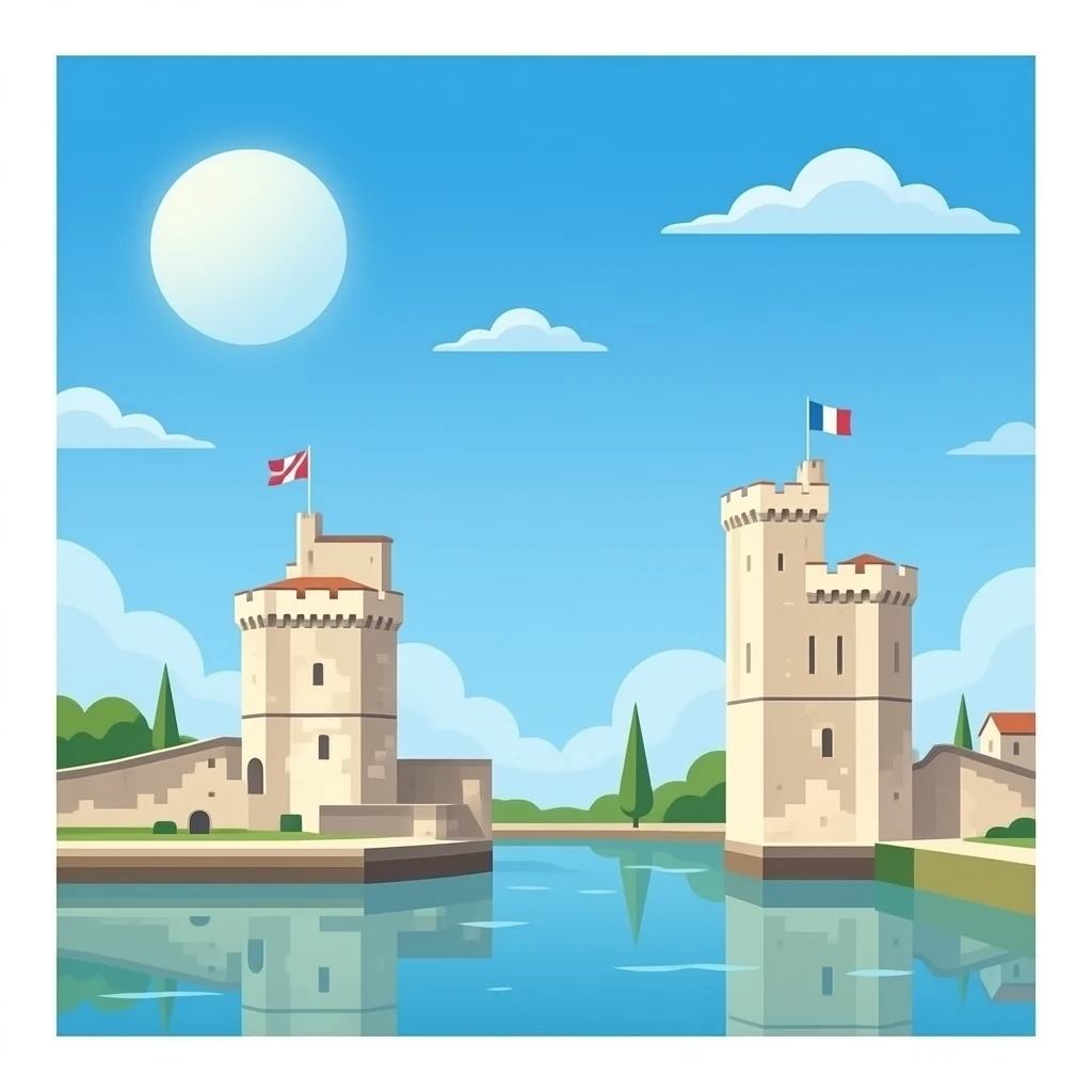 La rochelle, je veux juste les deux tours emoji
