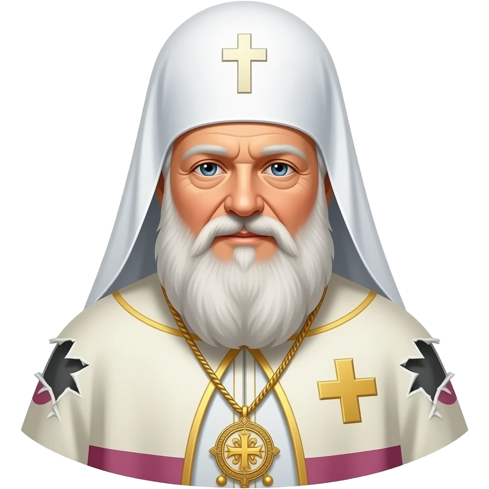 Patriarch Kirill in torn clothes emoji