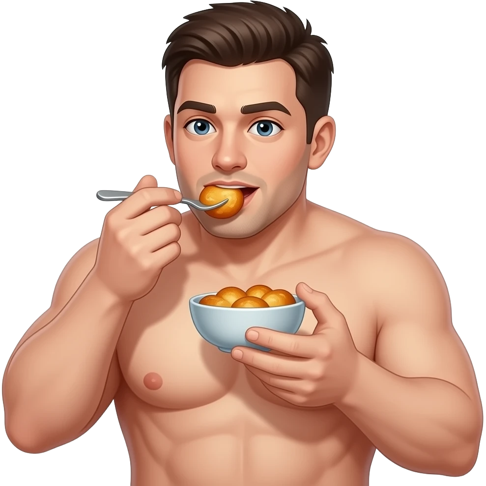 Someone eating boobs emoji