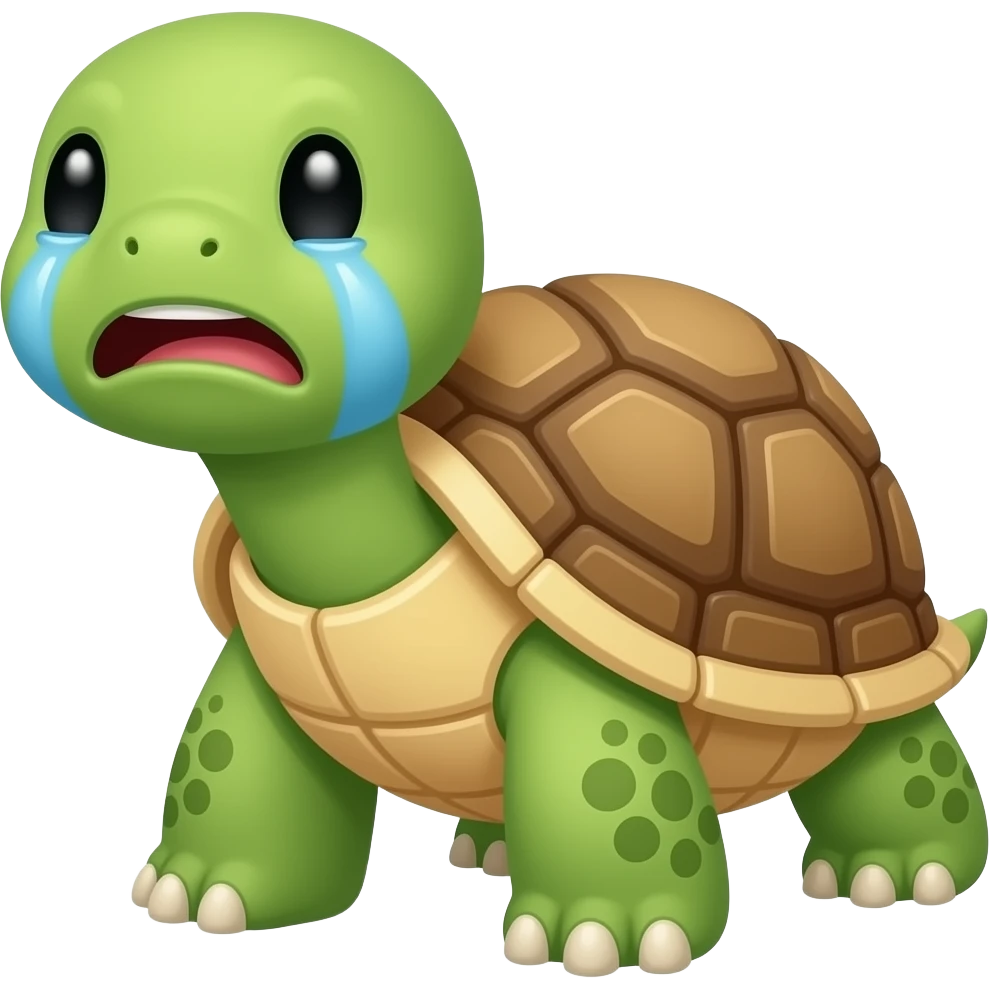 🐢 crying emoji