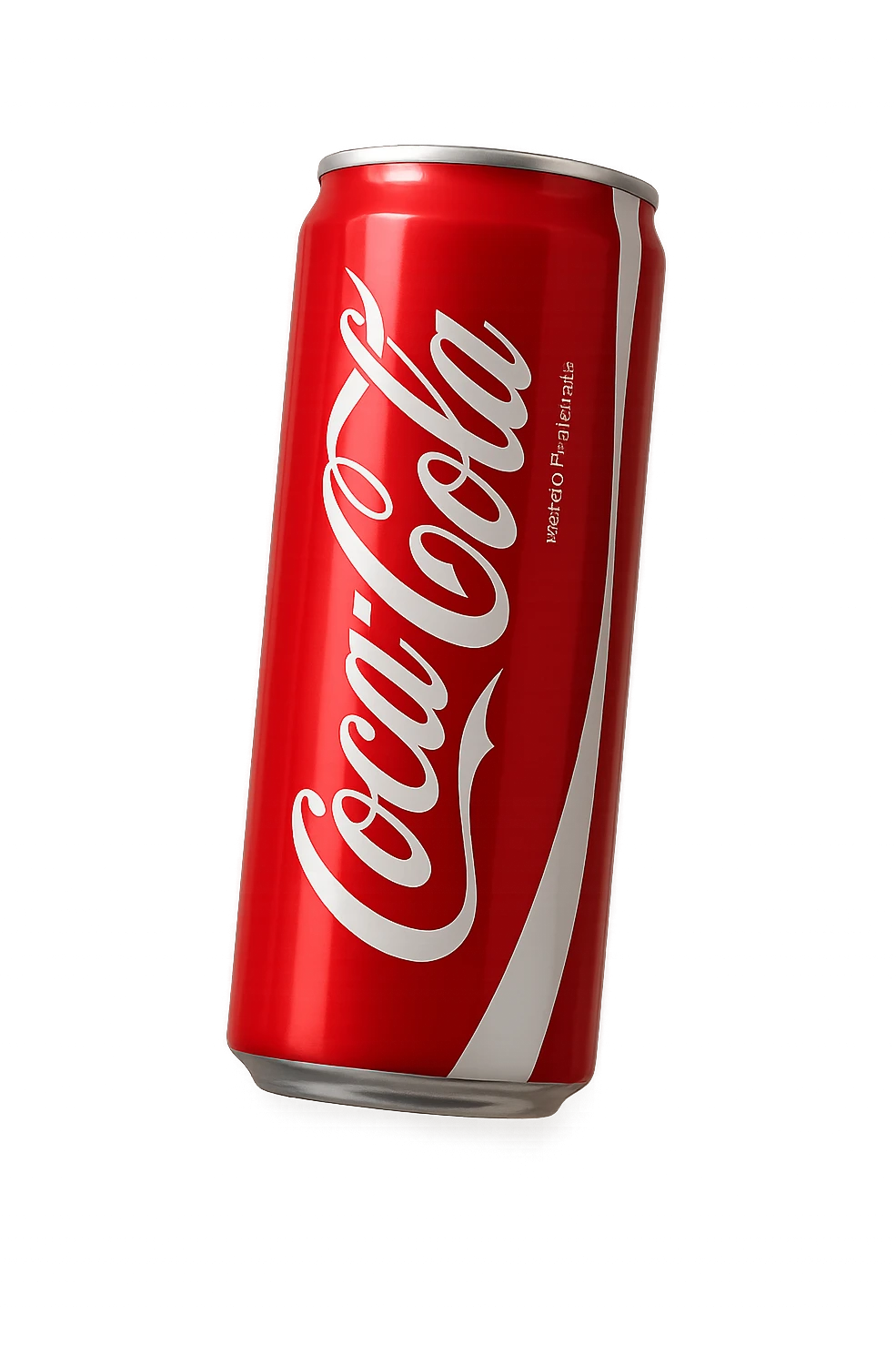 coca cola iperrealistica fluttua in aria emoji