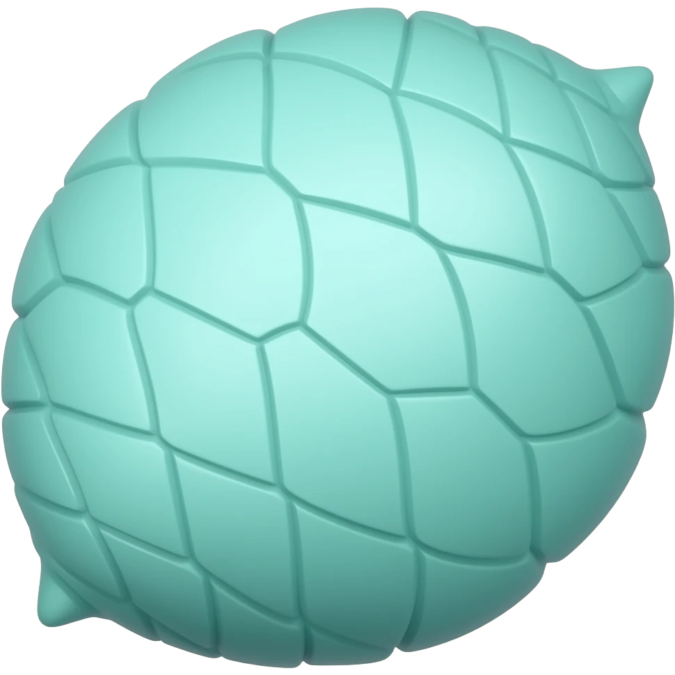 Cyan cocoon emoji
