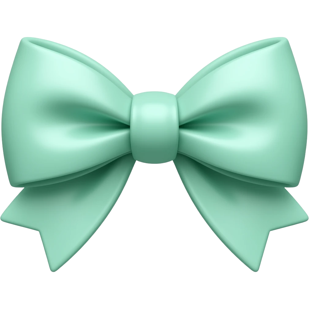 Chocolate mint bowtie emoji