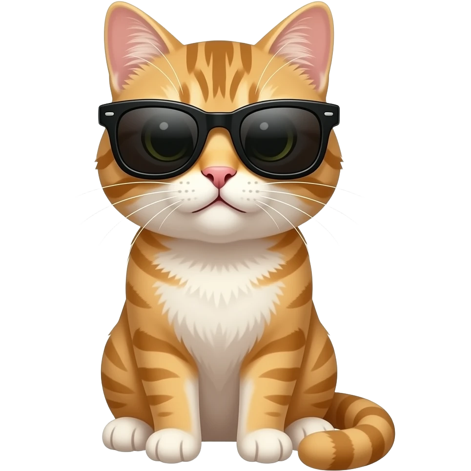 Cat wearing sunglasses emoji