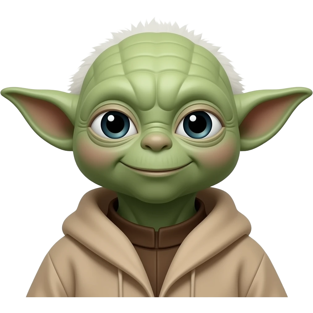 yoda femme sans appareil photo portrait emoji