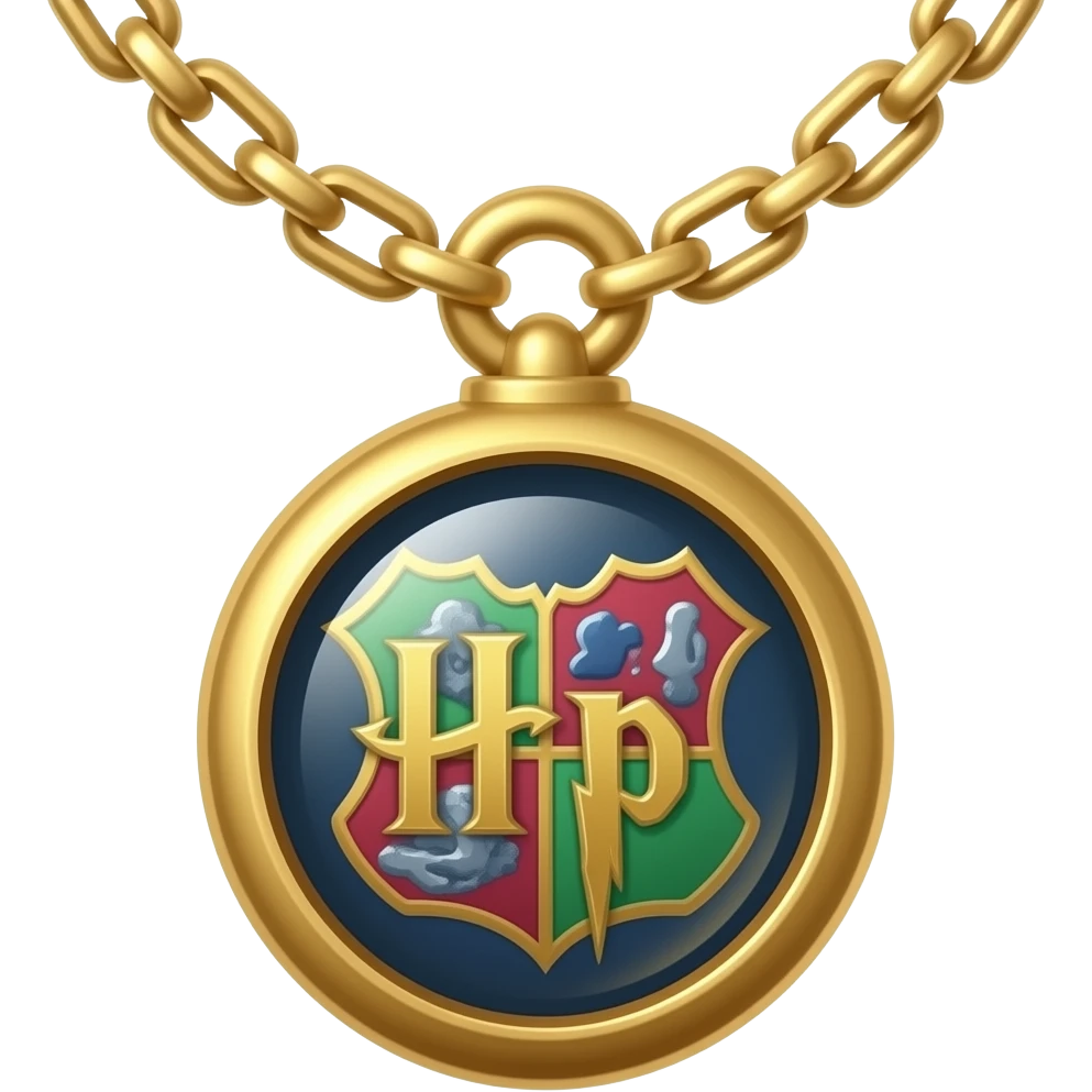 locket like the one in harry potter, put it on a necklace, no text emoji