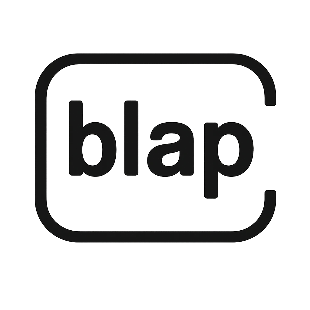 the GLOCK logo, except the letters say "blap" emoji