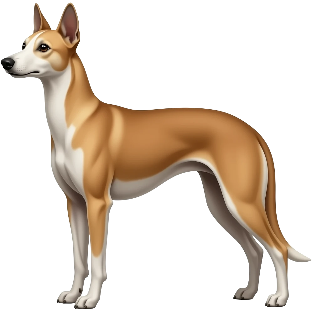 Brindle Whippet dog vector emoji