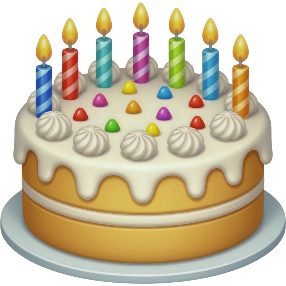 Birthday cake emoji