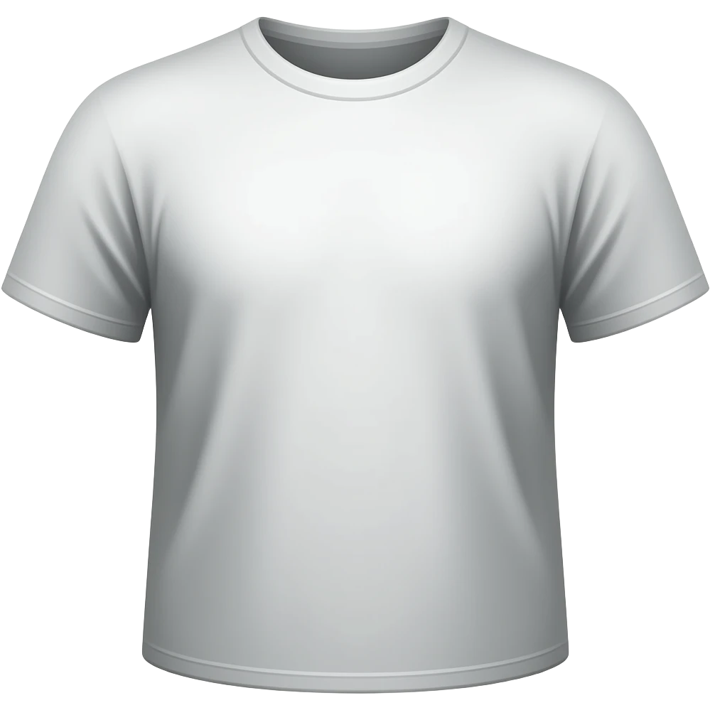 t-shirt emoji, cartoon style, dark colours, thick black stroke panel emoji
