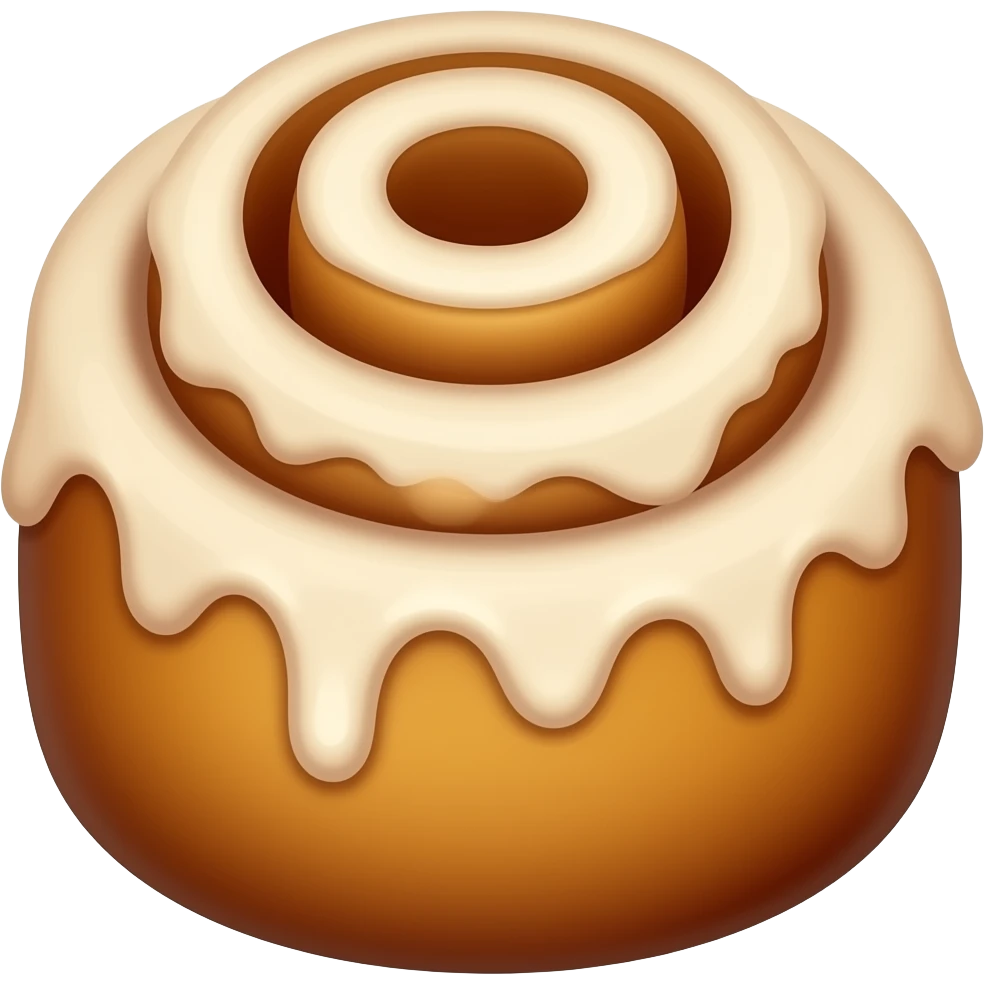 cinnamon roll glaze only the glaze emoji