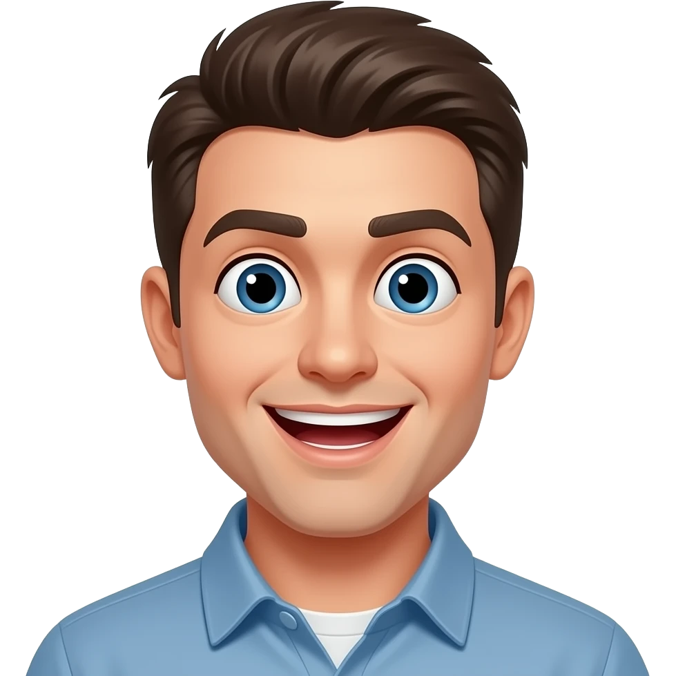 Smile emoji and shocked emoji mixture emoji