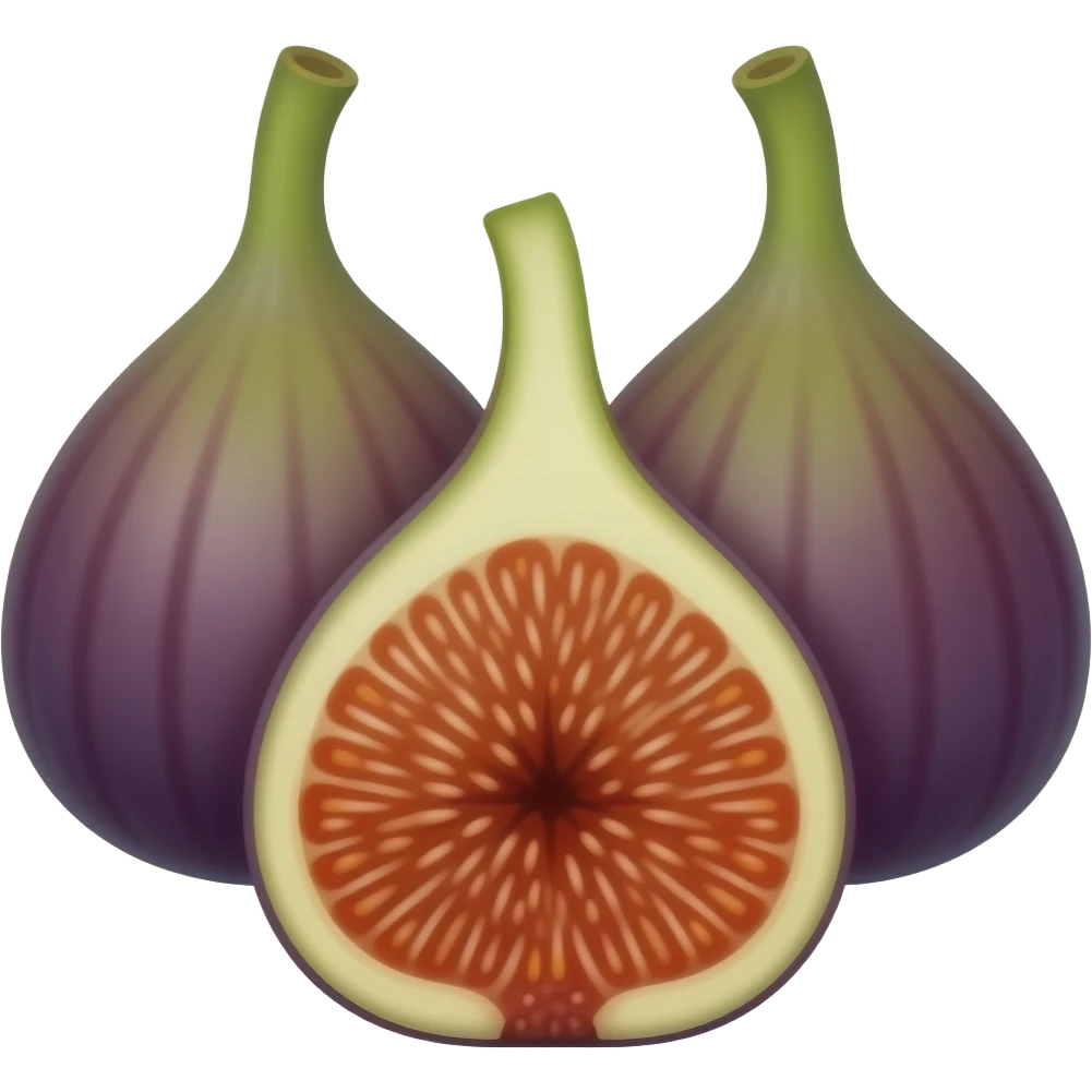 Three little figs emoji