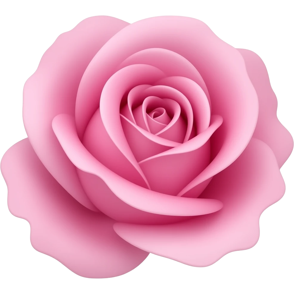 Pink rose emoji