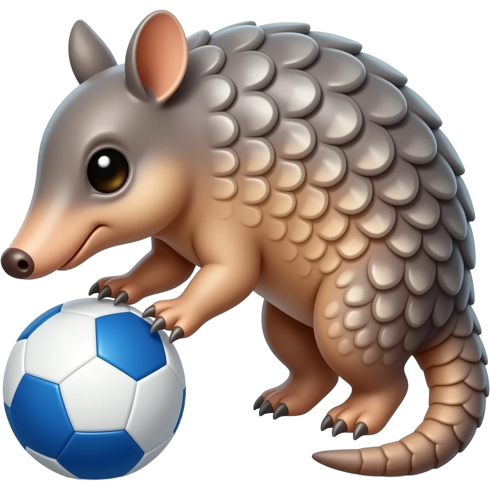 Ball armadillo emoji