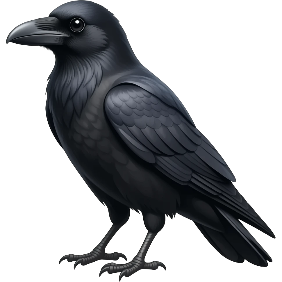 Siyah karga emoji