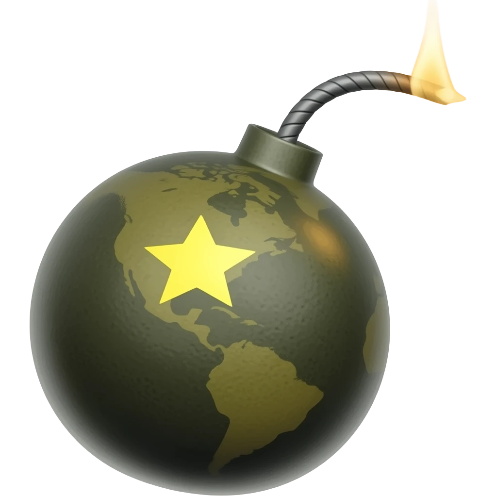 a bomb with a lit fuse emoji