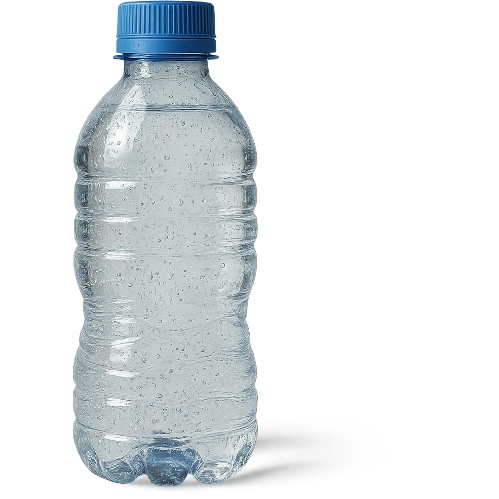 bottiglietta di acqua, iperrealistico 4k emoji