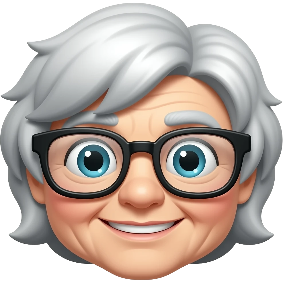 grandma-style eyeglasses emoji