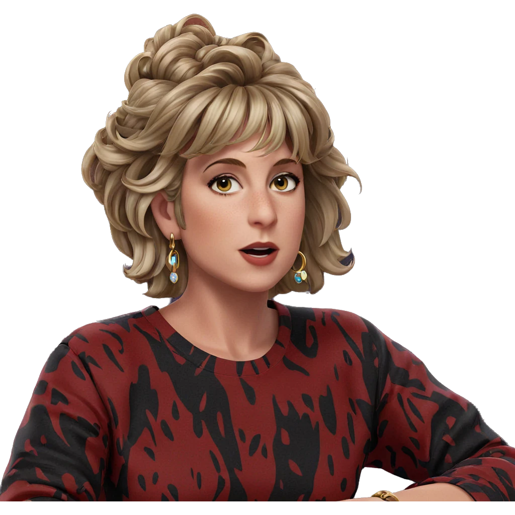solo girl with earrings emoji