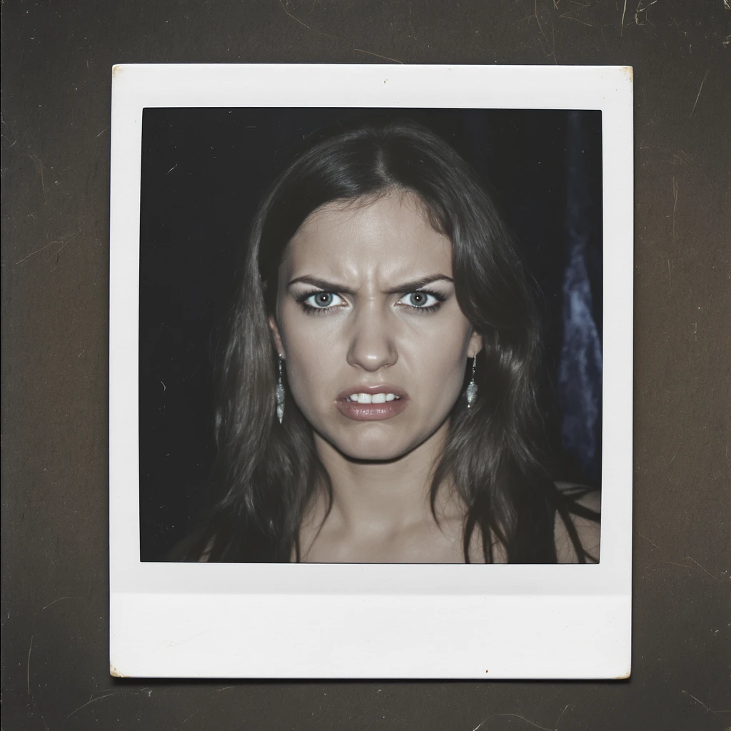 angry face, photobooth style emoji