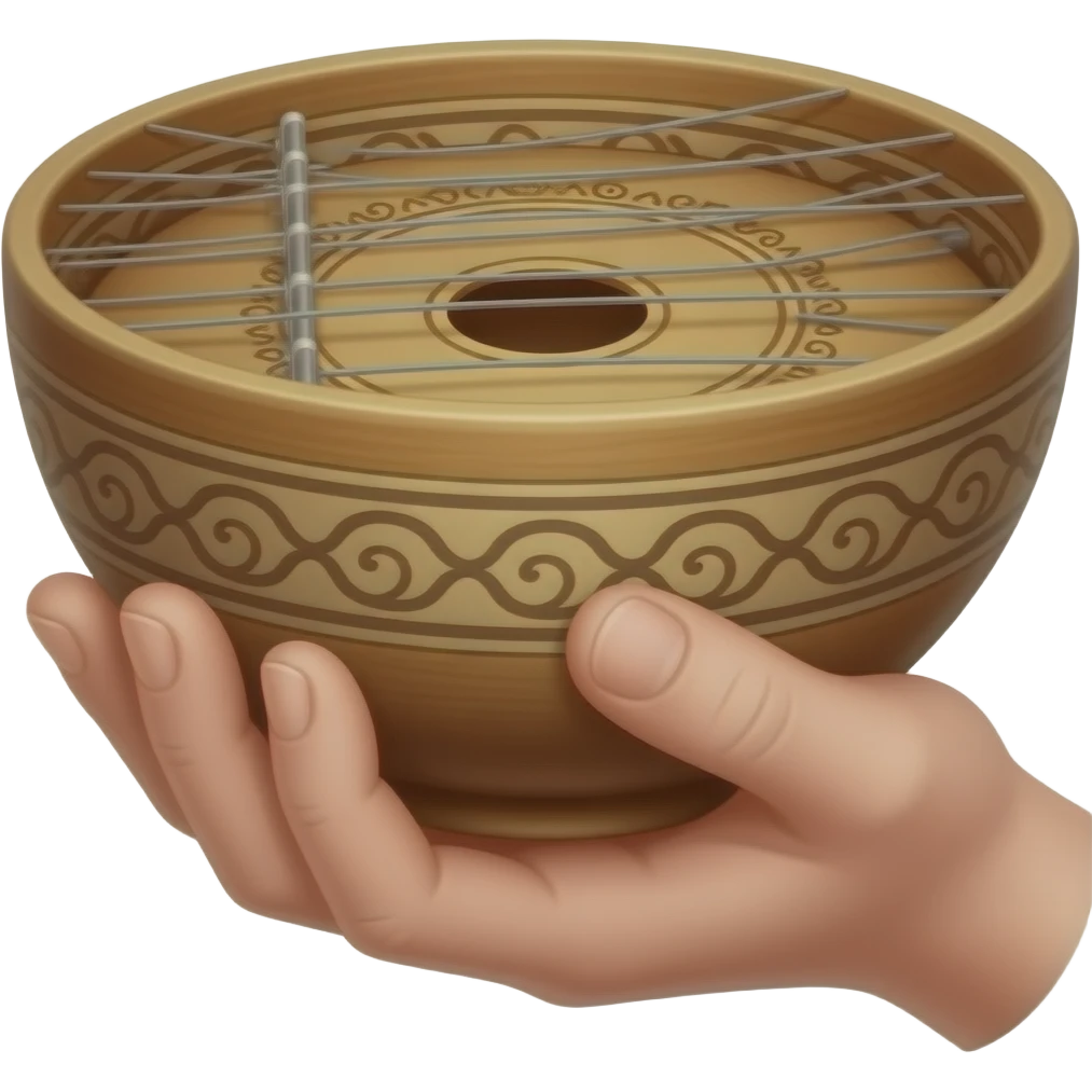 Hand Monochord Bowl from pran pick up in tune bad emoji