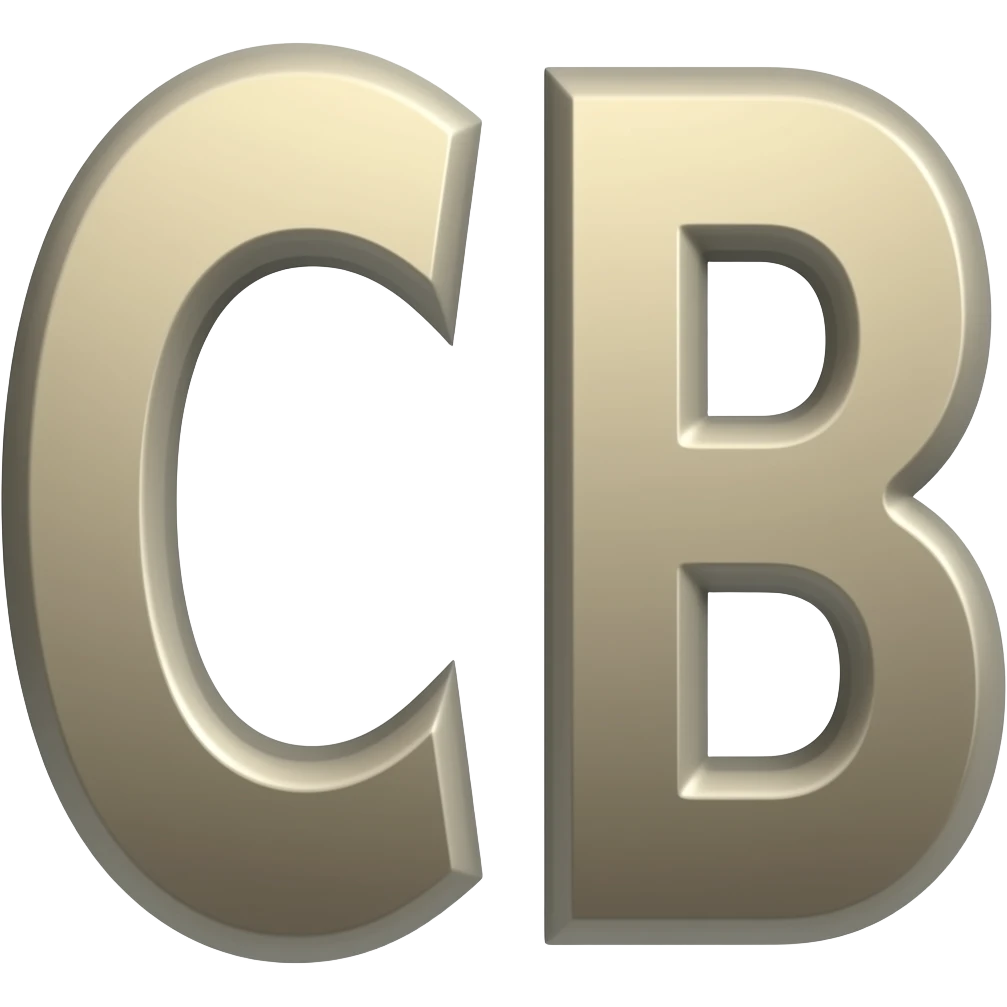 알파벳 "CCB"  철자 이모지도 만들어줘 emoji