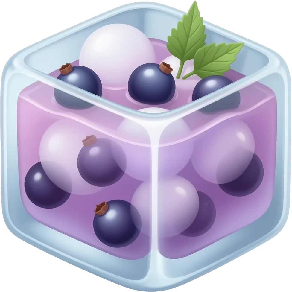 iced blackcurrant emoji