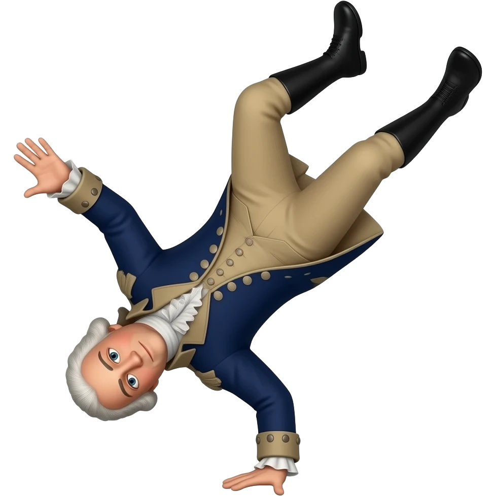 George Washington backfliping emoji