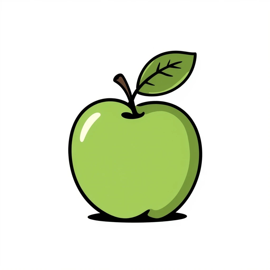 Little green apple emoji