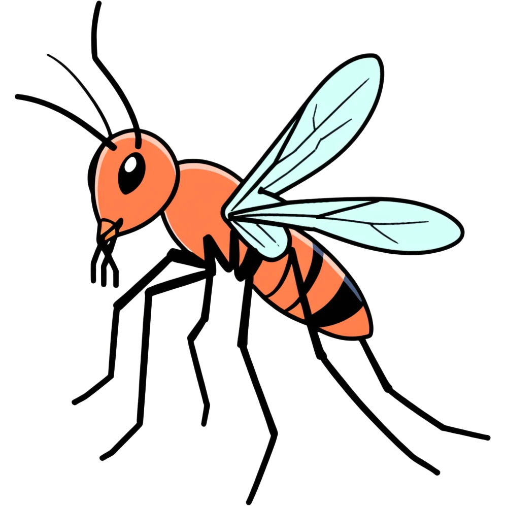 Mosquito on woman emoji