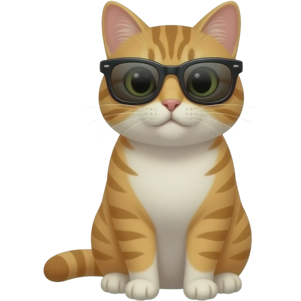 Cat wearing sunglasses emoji