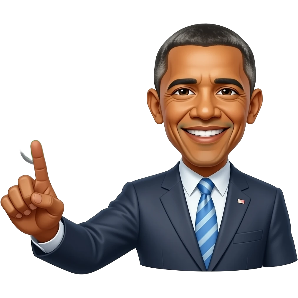 Obama pressing buttons while bombing japan emoji