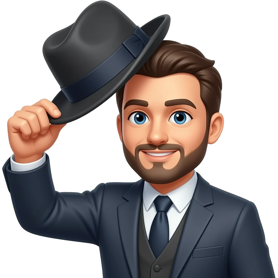 Tip of the hat to you sir emoji