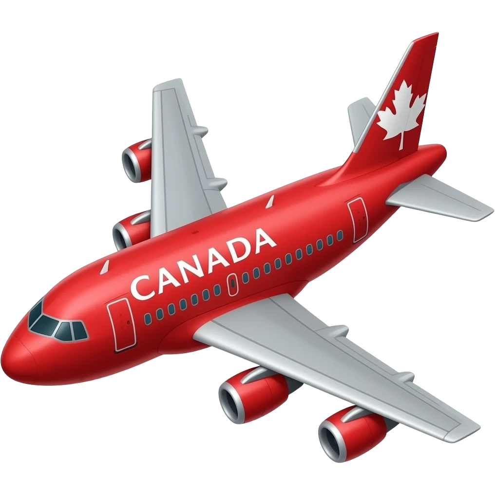 air canada rouge plane emoji