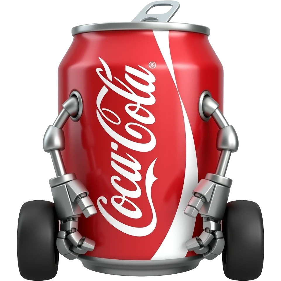 cola can robot on wheels emoji