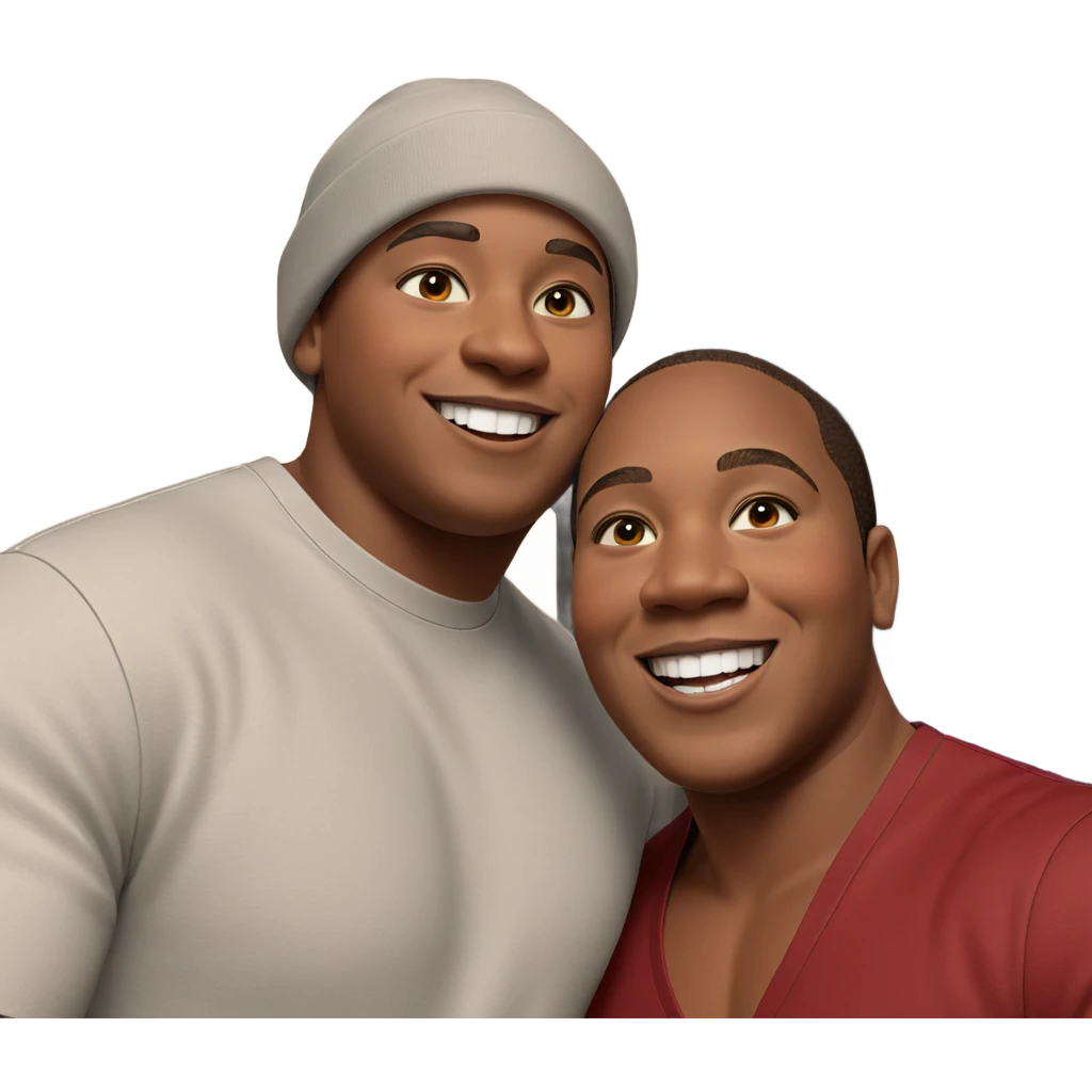 boys with smiles and style emoji