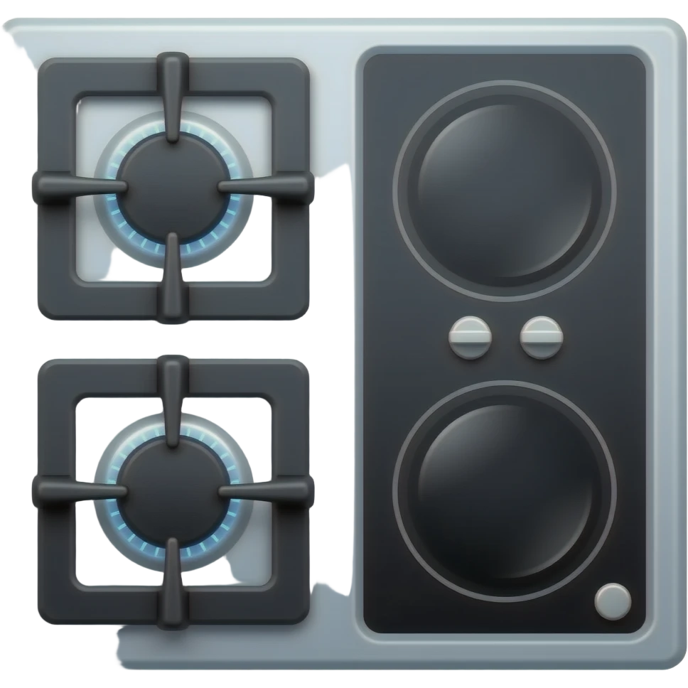 cooktop gas and induction emoji