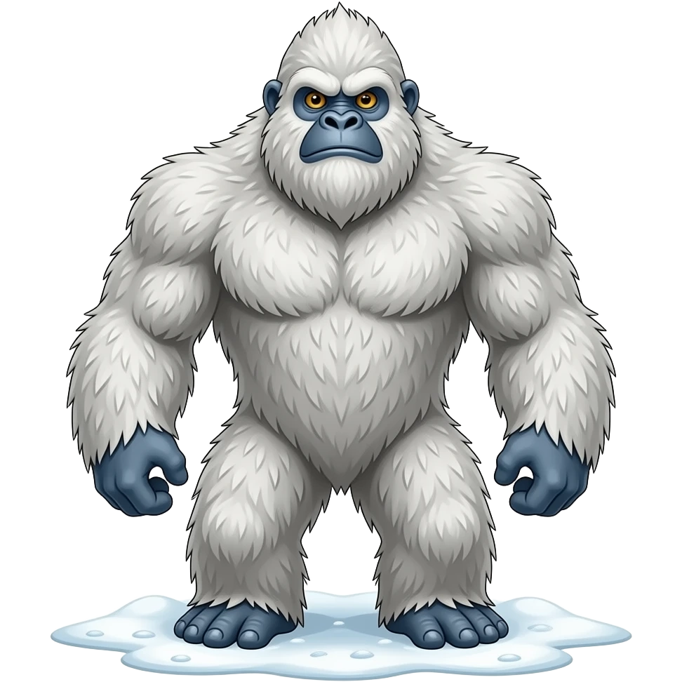 Beast Mode Yeti Snow emoji