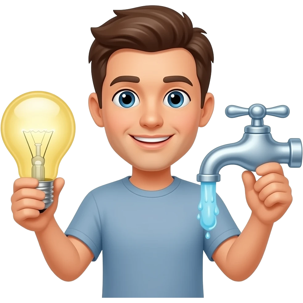 “Tiết kiệm điện, tiết kiệm nước – Hành động nhỏ, ý nghĩa lớn!” emoji