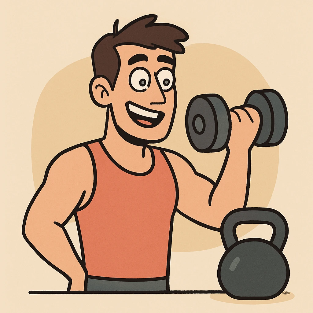 gym icon, modern flat style emoji