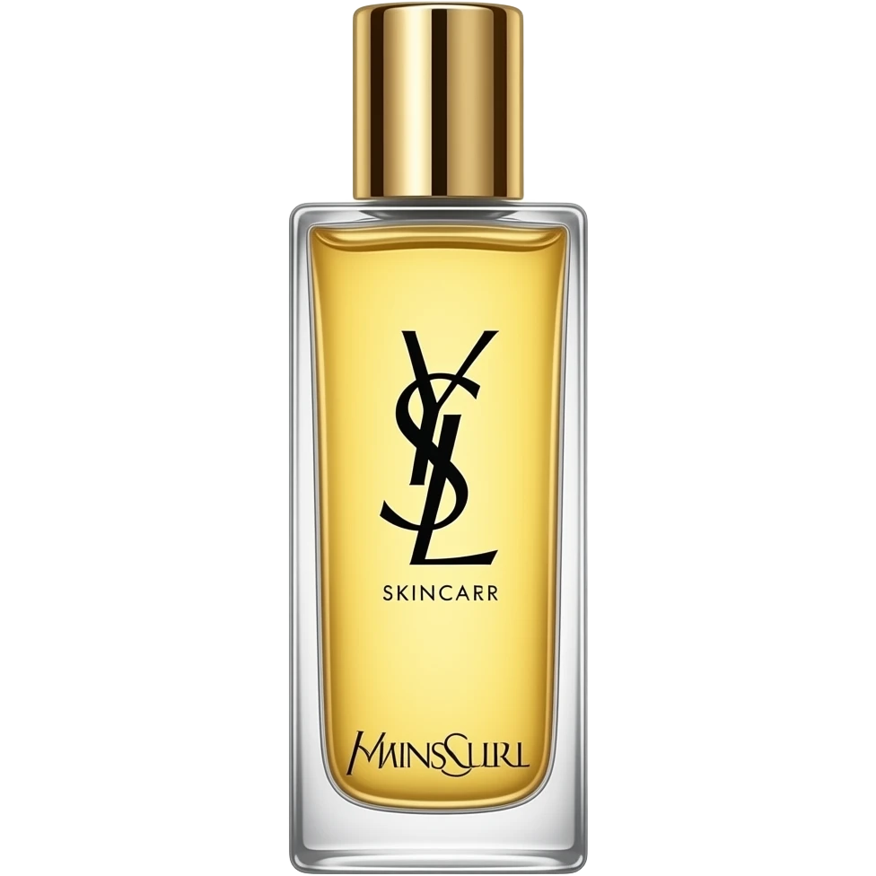 YSL Skincare Toner, yellow liquid emoji