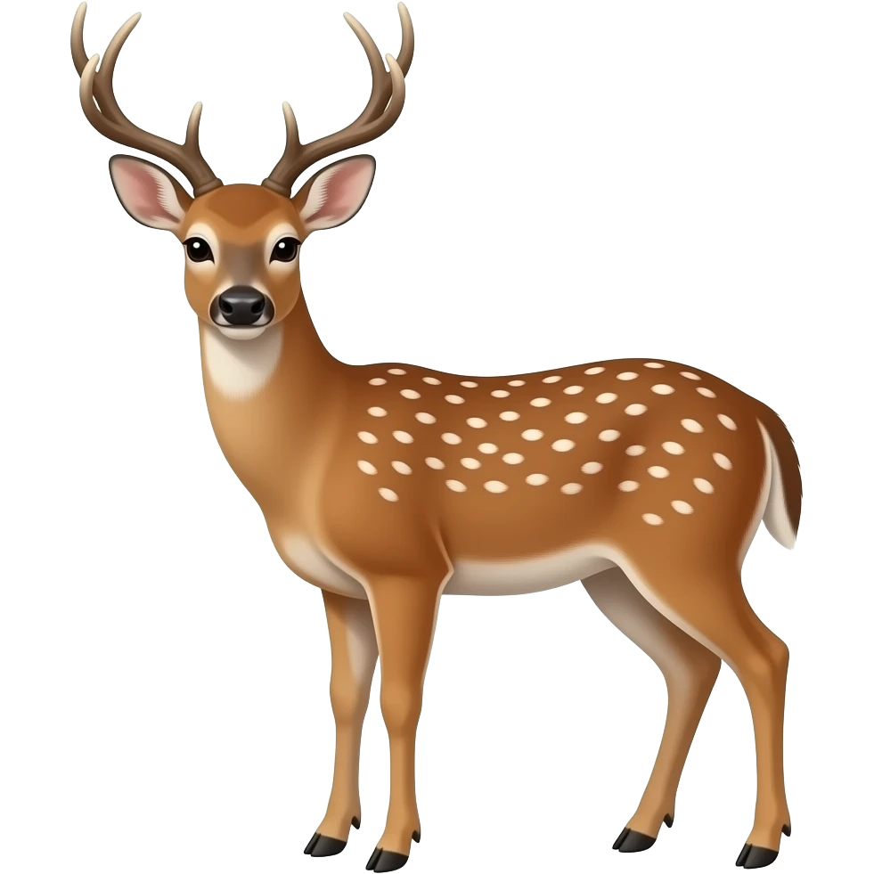 un ciervo diciendo  "me engaño pero me ama " emoji